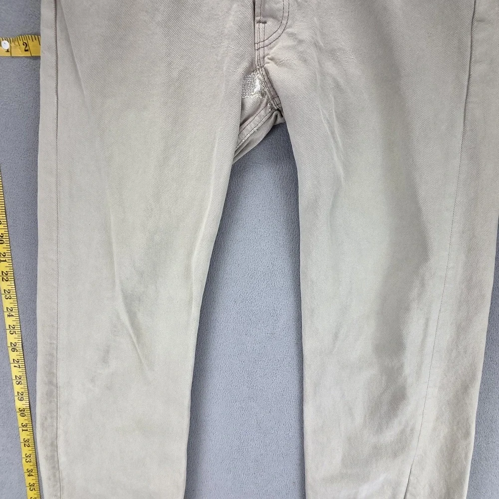 Vintage Levis‎ 501 Jeans Mens Beige Button Fly Made in USA Fits 30x32